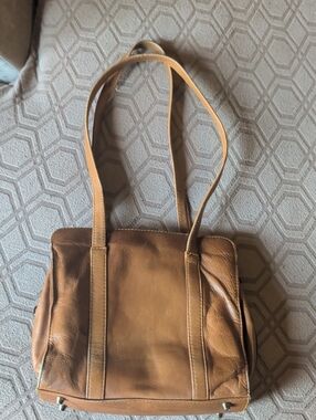 Vintage Boulder Ridge Brown Leather Shoulder Bag